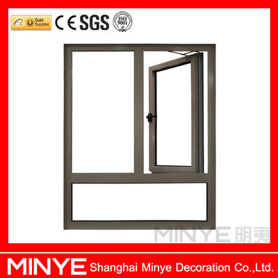 Top-Notch Chinese or German Hardware Apartment Aluminum Frame Side Hinge Windows