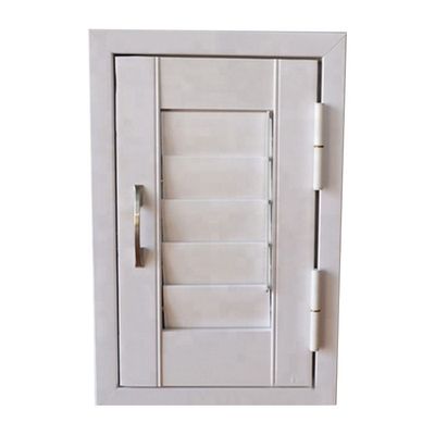 Anti-Mosquito Fiberglass Screen PVC Casement Shutter Window with Chinese Top Hardware