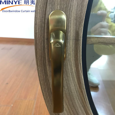 Modern Semi Circular Aluminum Window with European Design and Horizontal Opening