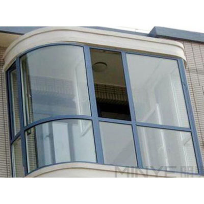 Aluminum Balcony Corner Window Design with Horizontal Opening and Tempered Glass Frame