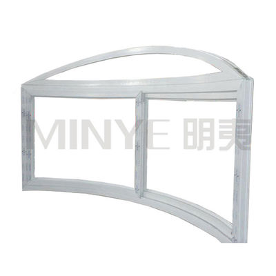 Aluminum Balcony Corner Window Design with Horizontal Opening and Tempered Glass Frame