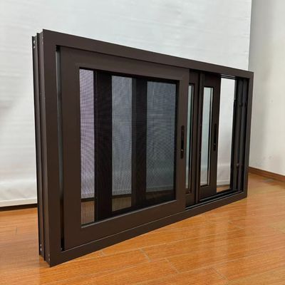 Energy Saving Waterproof Aluminum Sliding Window with Security Stays and Grille Design
