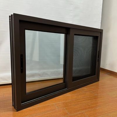 Energy Saving Waterproof Aluminum Sliding Window with Security Stays and Grille Design