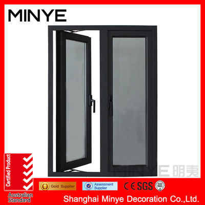 1.4mm Chinese or German Hardware Aluminum Bathroom Windows for Glass Toilet Window
