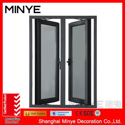 1.4mm Chinese or German Hardware Aluminum Bathroom Windows for Glass Toilet Window