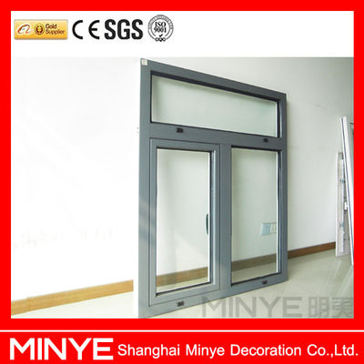 1.4mm Chinese or German Hardware Aluminum Bathroom Windows for Glass Toilet Window