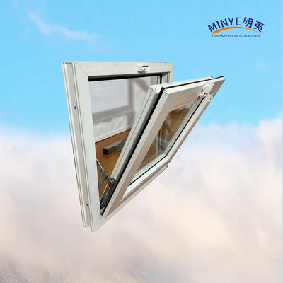 Double Tempered Glass UPVC Tilt Window in Mordern Style for Australia Plastic Frame