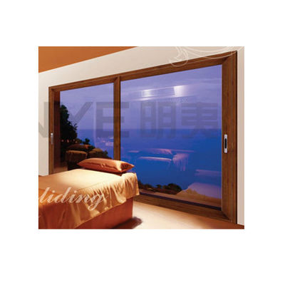 Customized Profile Color Dark Grey Sliding Patio Door for Exterior Design Large Glass
