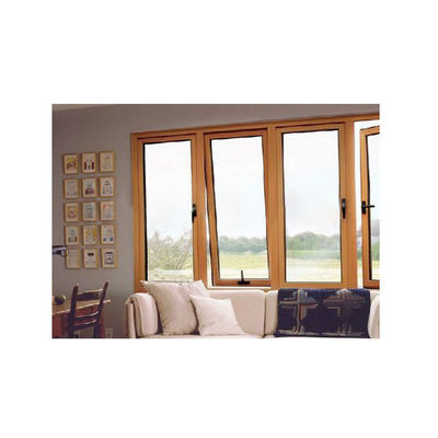 Swing Open Style Aluminum Bathroom Windows with Top Hung Design and Powder Coating Sale