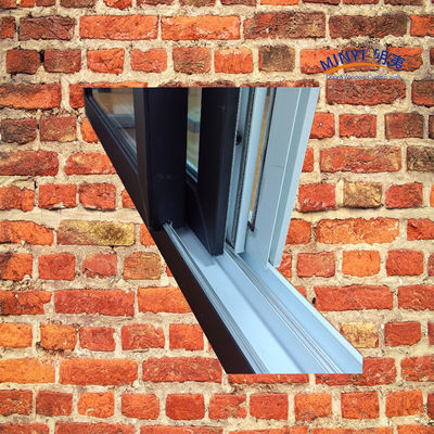 Modern Louver UPVC Sliding Window with Low E Glass Double Color and German Hardware