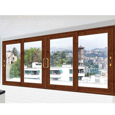 Customized Color Aluminum Alloy Sliding Glass Door with Tempered Glass and Hardware