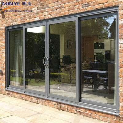 Sliding Door with FiberGlass Screen Netting Material and Powder Coating Profile Finished