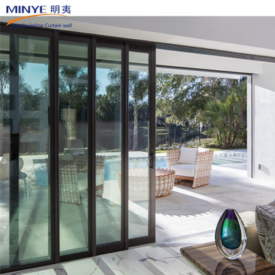 Sliding Door with FiberGlass Screen Netting Material and Powder Coating Profile Finished