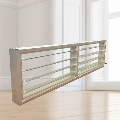 Customized Colors Aluminum Glass Louver Shutter for European Style Exterior Protection