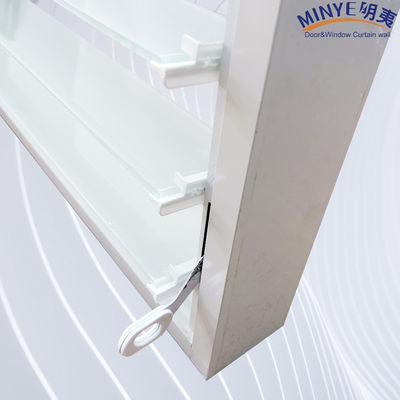 Customized Colors Aluminum Glass Louver Shutter for European Style Exterior Protection