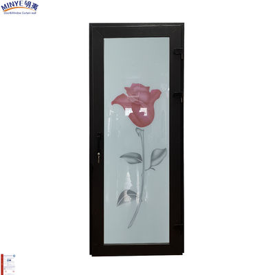Double Tempered Glass Windproof UPVC Vertical Hinged Door for Durable PVC Gusset Door