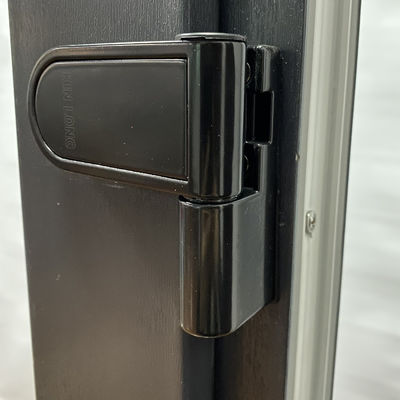 Double Tempered Glass Windproof UPVC Vertical Hinged Door for Durable PVC Gusset Door