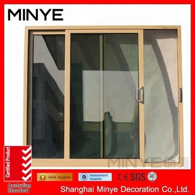 Modern Design Hurricane Impact Aluminum Frame Exterior Sliding Windows for Residential