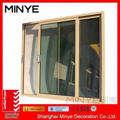 Modern Design Hurricane Impact Aluminum Frame Exterior Sliding Windows for Residential