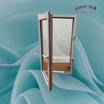 Kin Long Chinese Top Hardware PVC Tilt and Turn Window with Double Tempered Glass
