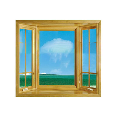MINYE 's Aluminum Wood Casement Windows Customizable and Tempered Glass Included