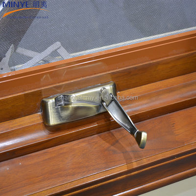 MINYE 's Aluminum Wood Casement Windows Customizable and Tempered Glass Included