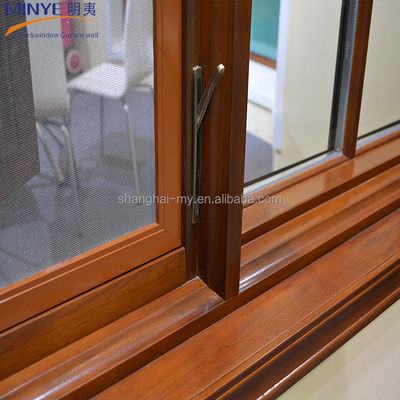 MINYE 's Aluminum Wood Casement Windows Customizable and Tempered Glass Included