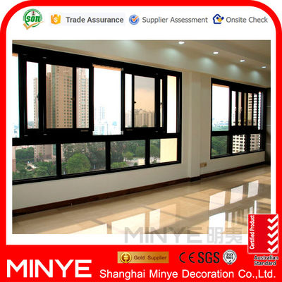 Postmodern Design Style Sun Shade Glass Windows with 6063-T5 Standard Aluminum Profile