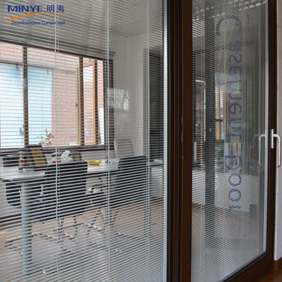 Customized Size Aluminum Sliding Door and Windows with Built-In Blinds in French Style