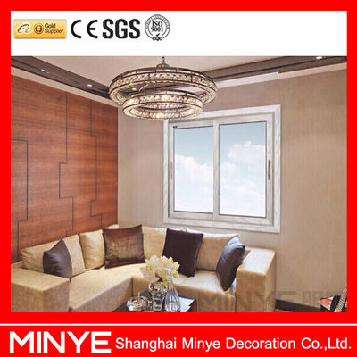 Double Tempered Glass Aluminum Sliding Windows with Good Sealing and Powder Coating