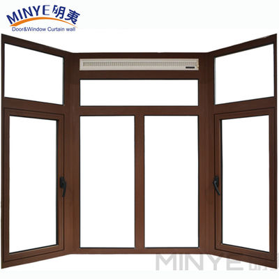 Hardware Big Window Aluminum Windows Glass Latest Design with Horizontal Opening