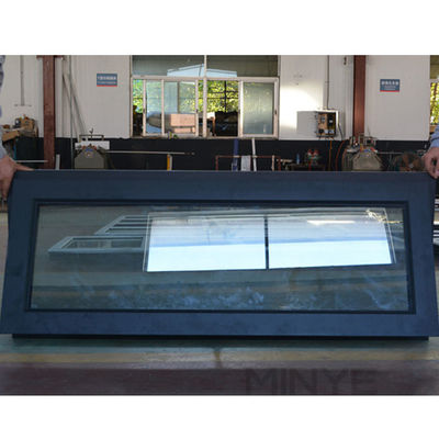 Double Tempered Glass Windows Standard Bathroom Window Size for Aluminum Profile