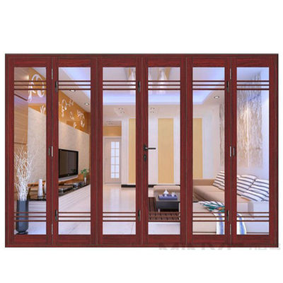 Sound Insulation of 30-40DB Aluminum Folding Doors Design for Grilles House Exterior