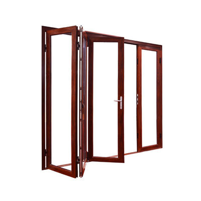 Sound Insulation of 30-40DB Aluminum Folding Doors Design for Grilles House Exterior