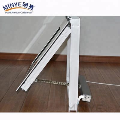 Swing Open Normal PVC Profile Color Customization UPVC/PVC Horizontally Pivoted Single Hung Windows