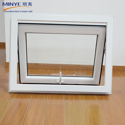 Swing Open Normal PVC Profile Color Customization UPVC/PVC Horizontally Pivoted Single Hung Windows