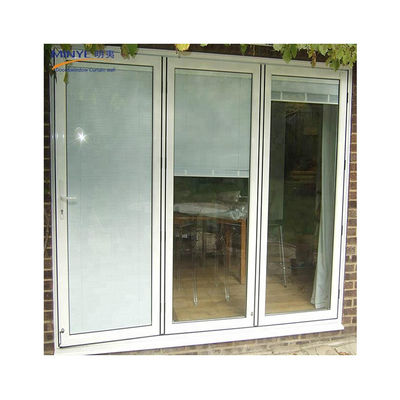 Aluminum Profile Glass Folding Sliding Door in Finished Surface for Customized Size