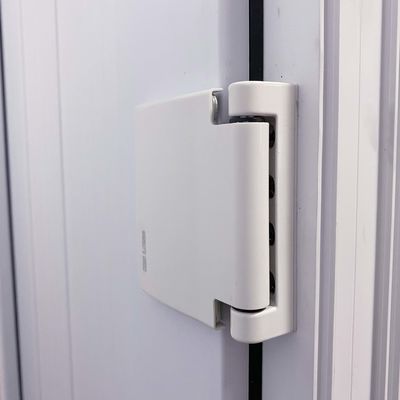 Windproof PVC French Style Main Doors UPVC Vertical Hinged Door with PVC Gusset Door