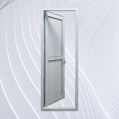 Windproof PVC French Style Main Doors UPVC Vertical Hinged Door with PVC Gusset Door