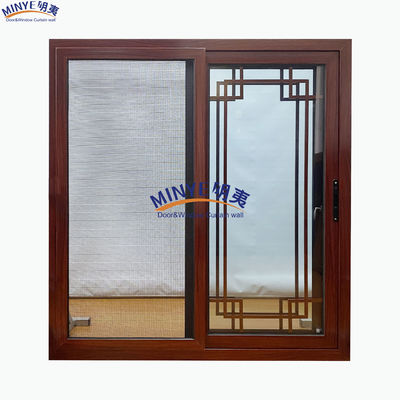 Sound Insulation PVC Sliding Window with Modern Design and FiberGlass Screen Netting