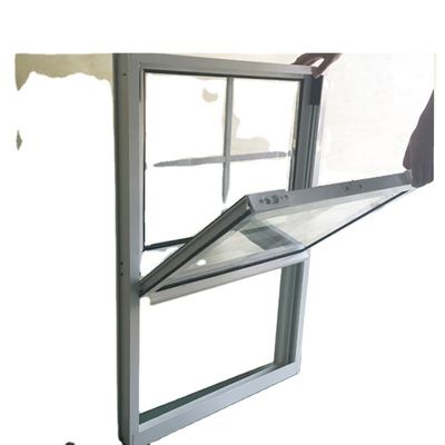 Aluminum Alloy Double Hung Windows for Bathroom Vertical Opening Pattern America Style