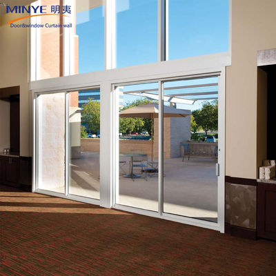 Customized Colour Exterior Glass Sliding Door with Easy Installation Aluminum Alloy