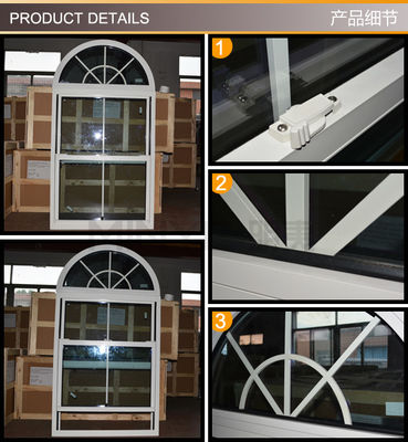 Customized Colors Aluminum Arch Decoration Window with Horizontal Opening Pattern