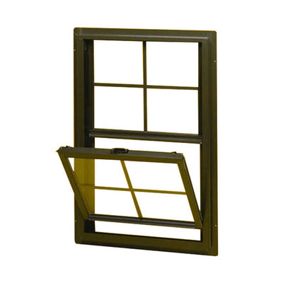 Aluminum Sash Window with German Hardware Option and FiberGlass Screen Netting Material