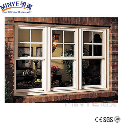 Aluminum Sash Window with German Hardware Option and FiberGlass Screen Netting Material