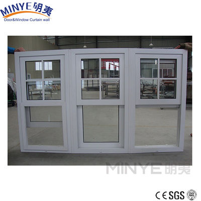 Aluminum Sash Window with German Hardware Option and FiberGlass Screen Netting Material