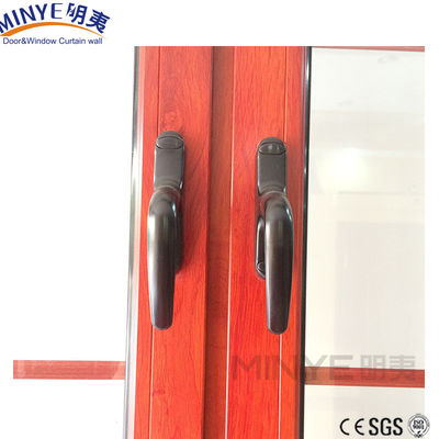 Modern House Aluminum Casement Windows with Double Glazed Glass and Grill Design