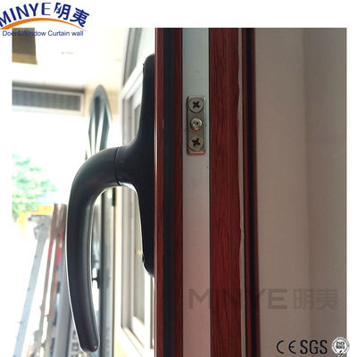 Modern House Aluminum Casement Windows with Double Glazed Glass and Grill Design