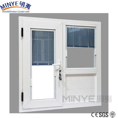 Modern Design Style Aluminum Casement Windows with Fly Screen and Rolling Louver