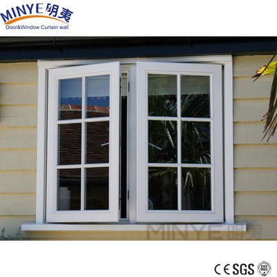 Modern Design Style Aluminum Casement Windows with Fly Screen and Rolling Louver